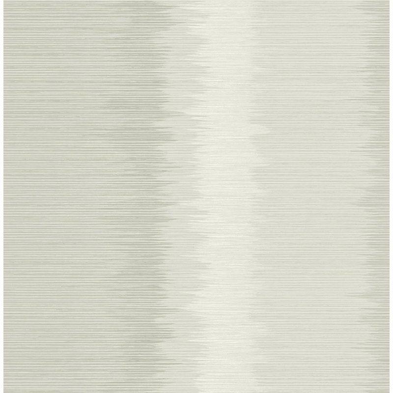 Papier peint rayé naturel Seabrook Designs Amani, Grège
