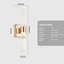 Lot de 2 appliques murales en cristal doré de 43 cm de hauteur, luminaire moderne pour salle de bain.-1352377289