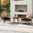 3 Pcs Patio Pe Wicker Furniture Set With 5-level Adjustable Backrest Bistro Set