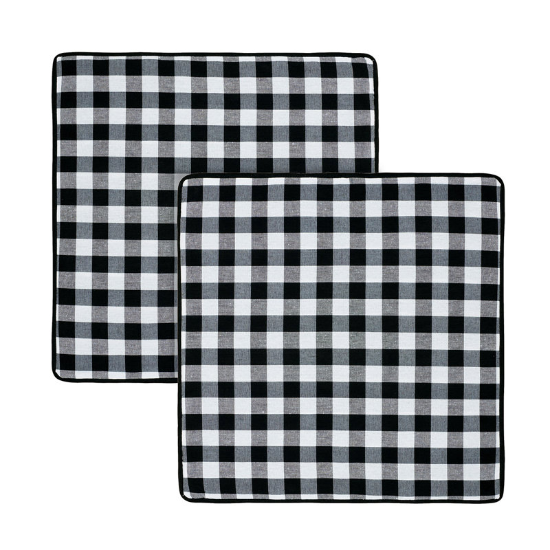 Outdoor 10'' Loveseat Cushion Cover, Black