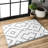 Sofie Modern Shag Performance White Rug-480922955