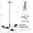4-light 36" Gray Modern Sputnik Chandelier With Electroplating Shade For Dining Room Or Kitchen-519342828
