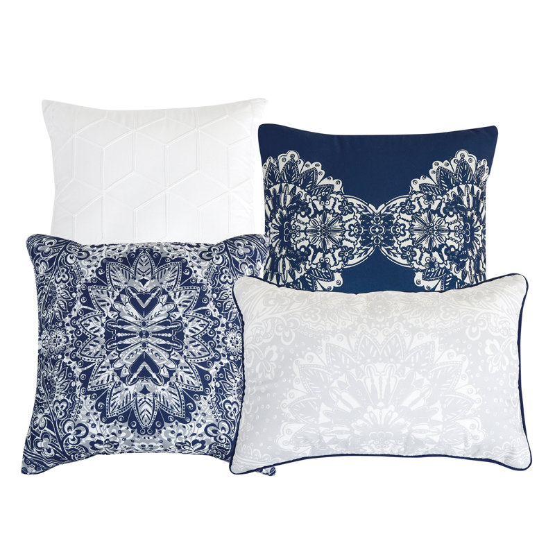 Blue Paisley Comforter Set Queen, Queen Size