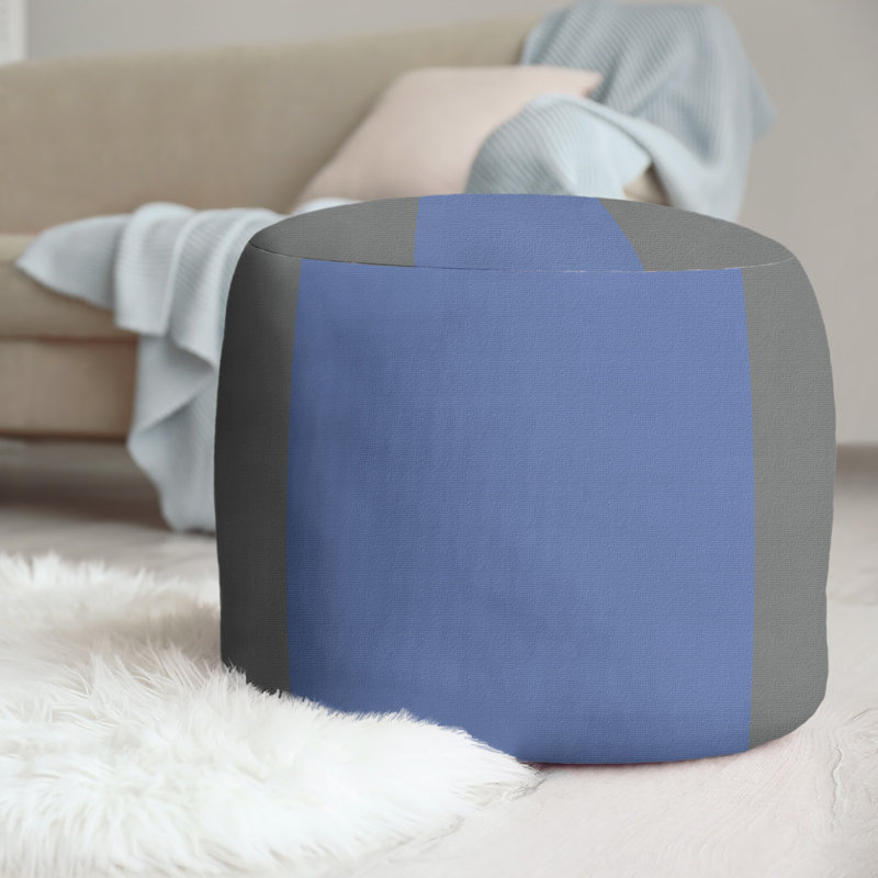 repose-pieds rond 20,5", Gris / bleu / gris