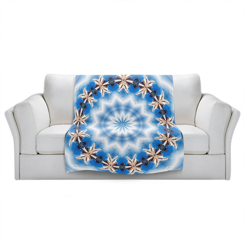 Hand Woven Throw Blanket, 51" W x 60" L