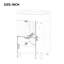 Meuble-lavabo avec lavabo, meuble-lavabo avec tablette à deux niveaux, meuble-lavabo pour la maison
