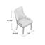 Chaise rembourrée en cuire véritable Cutler