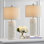 Ensemble de lampes de table en céramique H 24 po Anazagene