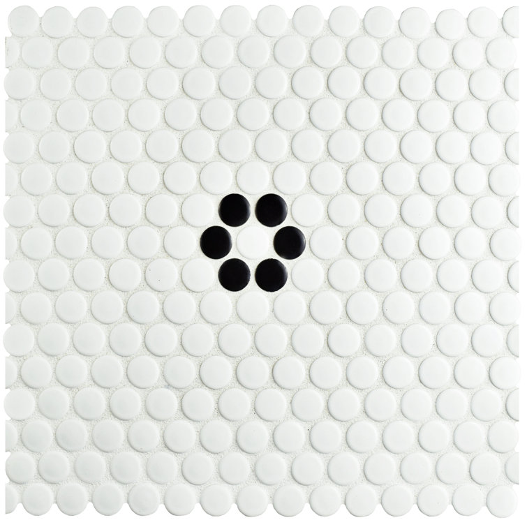 Merola Tile Metro Penny Matte White 9-3/4 Inch X 11-1/2 Inch Porcelain Mosaic Tile (8.0 Sq... | The Home Depot Canada