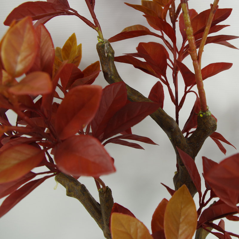 Anlin 80cm Faux Ficus Tree in Pot, Orange