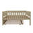 Wooden Daybed With Underbed Trundle And Fence-Style Guardrails-887064568-887064547
