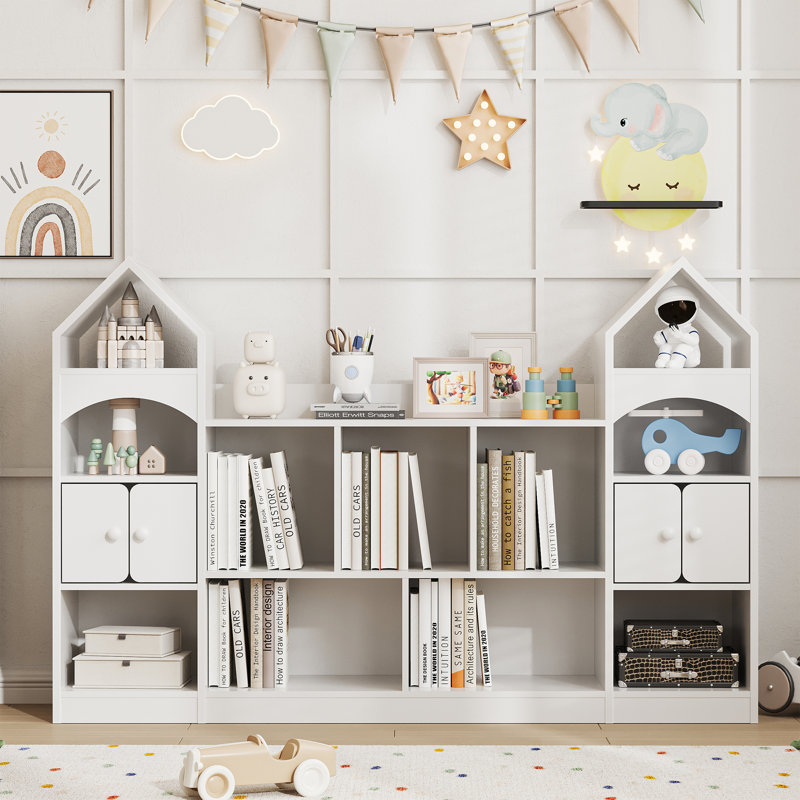 Bibliothèque et rangement pour jouets, Blanc