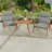 22" x 44" Outdoor Chair Cushion with Ties and Loop-2032780917