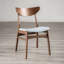 Chaise d'appoint Mid-Century moderne 2 pièces