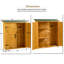 Armoire d'extérieur en bois massif Lean-To-85638033