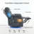 Dual-Motor Swivel Glider Power Recliner With Massage And Heat, LED Light Strips-1381359866