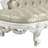 ACME Vanaheim Bench, Beige Synthetic Leather & Antique White Finish