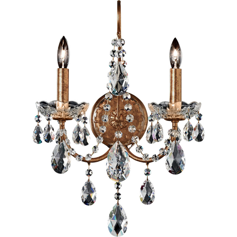 Sonatina 2 - Light Candle Wall Light, Aurelia, Swarovski Elements Clear