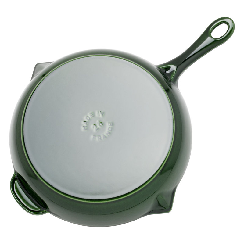 Staub Cast Iron 10-inch Fry Pan, Basil, 12"
