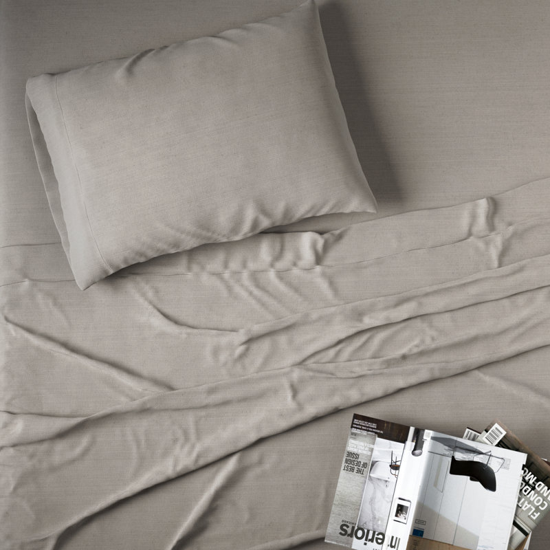 Ludlow Percale Sheet Set, Dusty Rose, Twin Sheet Set + 1 Fitted Sheet + 1 Pillowcase