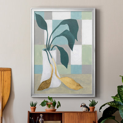 Plant Vased II, reproduction d'art encadrée