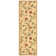 Ottohome Non-Slip Floral Area Rug For Living Room, Hallway, Entryway Rug, Beige