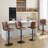 Swivel Upholstered Adjustable Height Counter Bar Stool with Backs for Kitchen Island-1601196331-1601196328