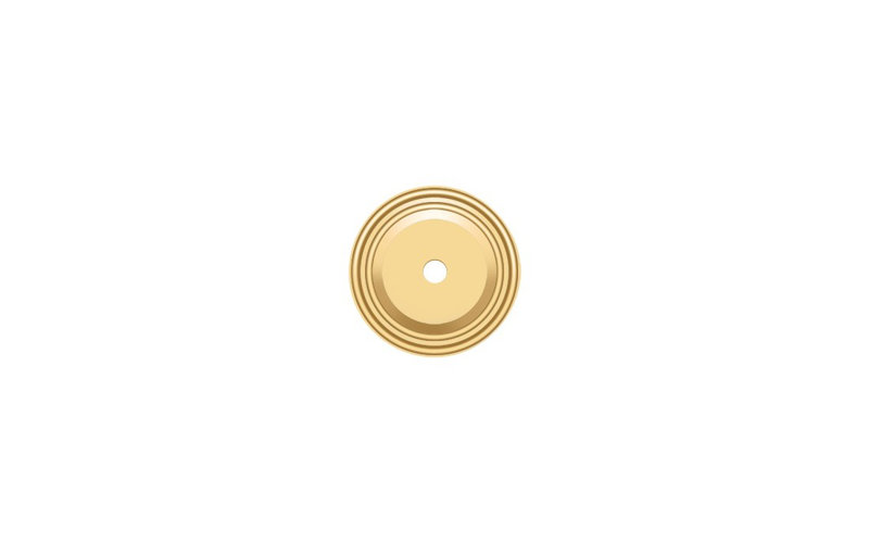 Metal Knob Backplate, PVD Polished Brass