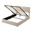 Lit plateforme tapissier avec système de rangement hydraulique-318355437-318355432
