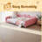 Upholstered Daybed, Sherpa Fabric Sofabed With Cloud-Shaped Backrest, No Box-Spring Needed-528827673-528827676