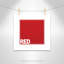 Impression sur papier roulé rouge-47479543