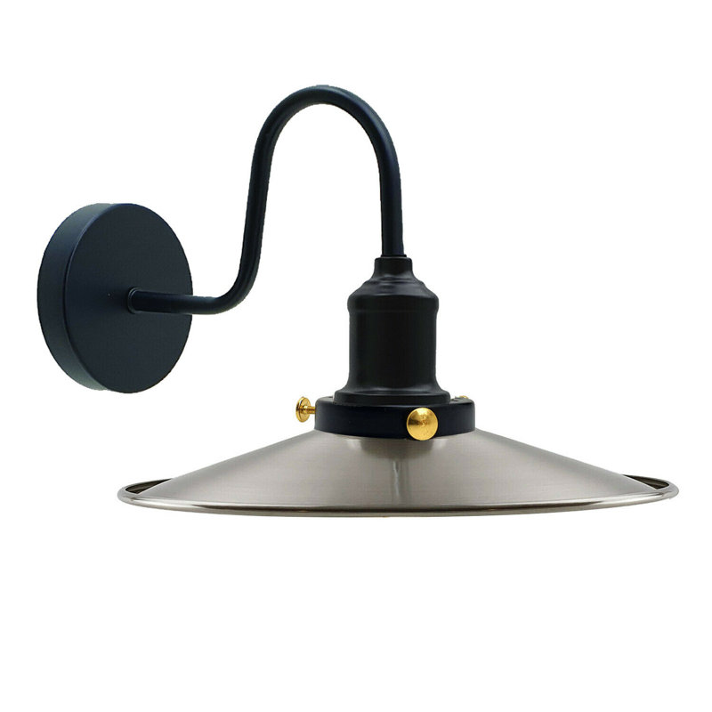 Southard 1-Light Wall Lamp with Arm, Satinnickel