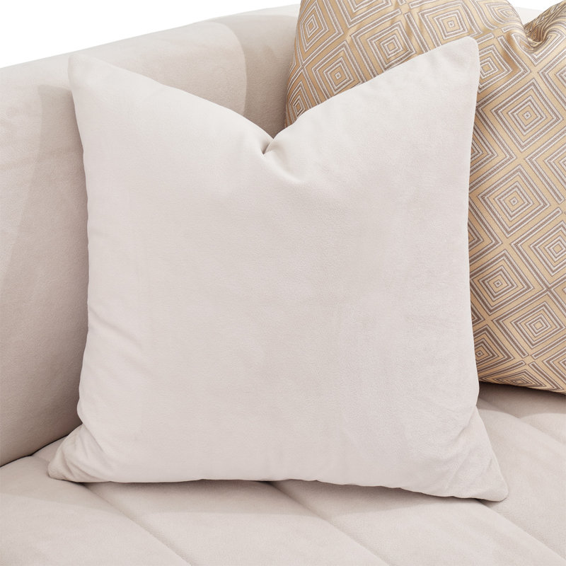 Ariana 83'' Velvet Round Arm Loveseat, Caramel, 31" H x 83" W x 35" D