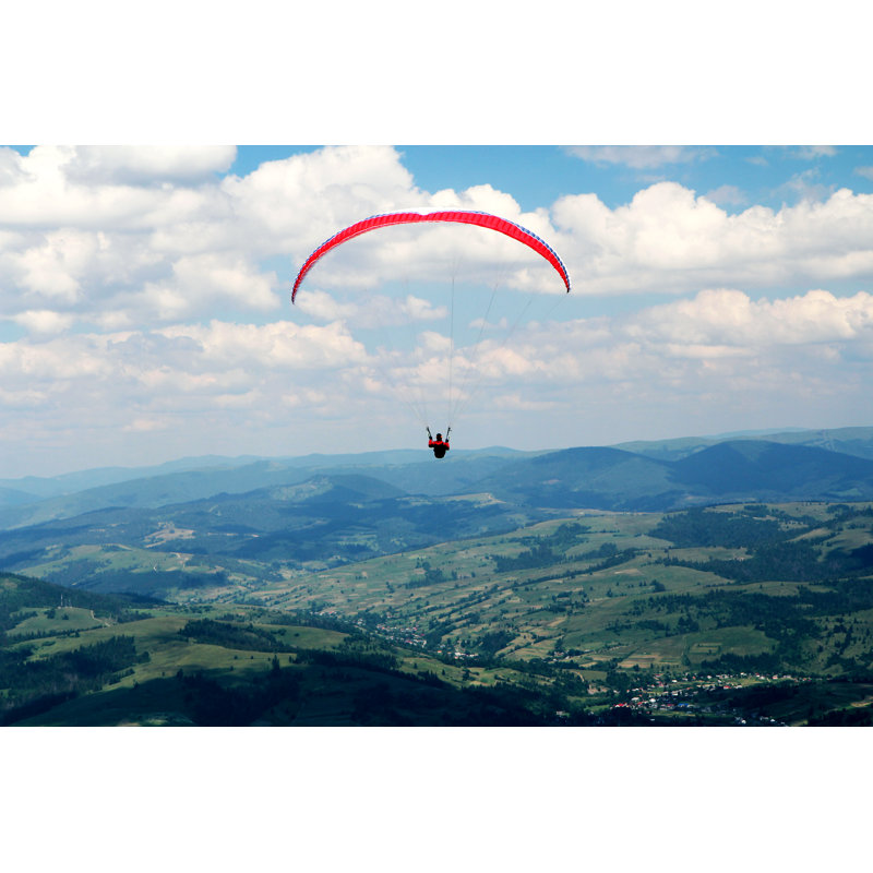 Embry Paraglider - Wrapped Canvas Print, 61cm H x 91cm W x 3.8cm D