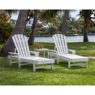 Ensemble 3 pièces de chaise longue South Beach