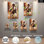  Western Cowboy & Horse Rodeo Wall Art - Décoration équine rustique haut de gamme pour le salon