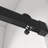 72 In. W X 76 In. H Freestanding Double Sliding Frameless Shower Enclosure In Matte Black Finish-122790628