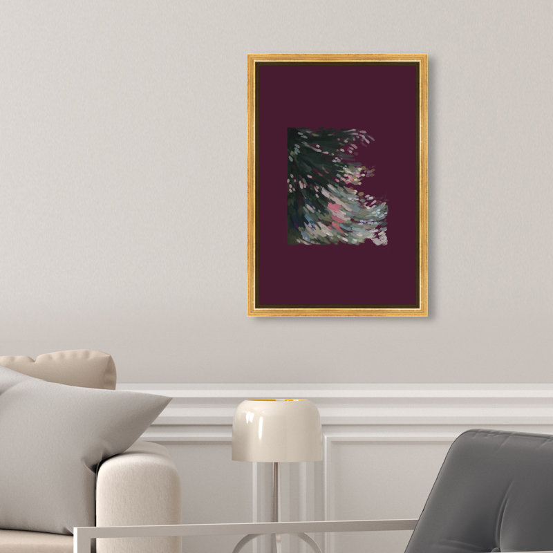 Falling Delicately Print by Oliver Gal, 11"H x 16"W, Gold Floater Frame