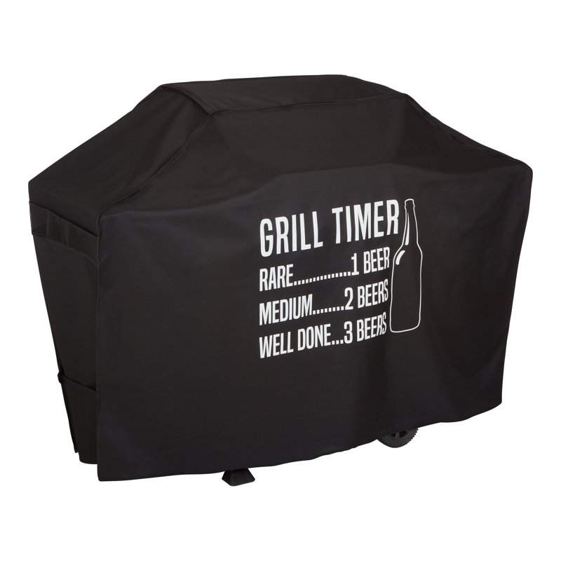 Modern Leisure Chalet 62 in. Grill Cover, 62"L x 25"W x 46"H, Black