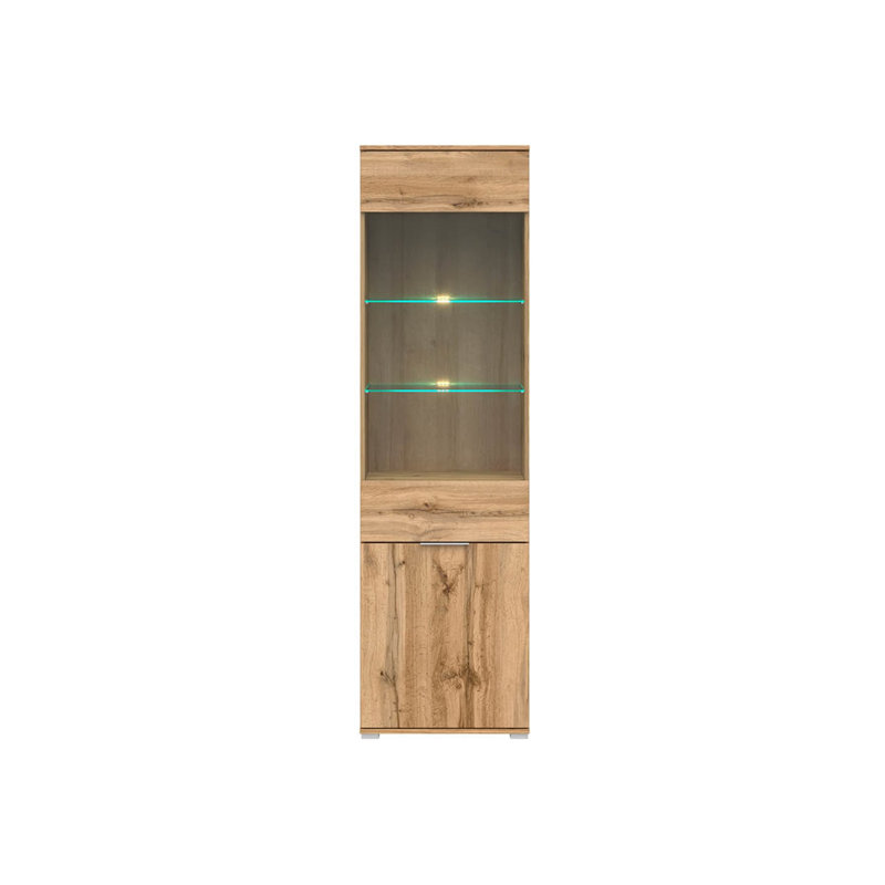 Display Cabinet, Oak Riviera