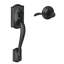 Camelot Lower Half Handleset with Accent Door Lever (Deadbolt Sold Separately)-1416106637-1416106642