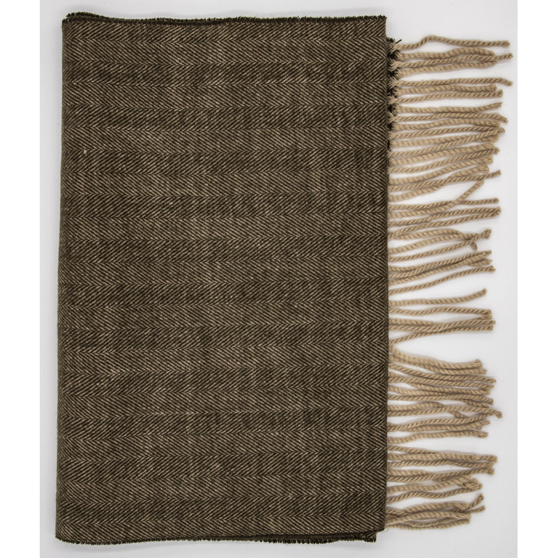 Jeté en cachemire Cashmere New England, Doré / Brun