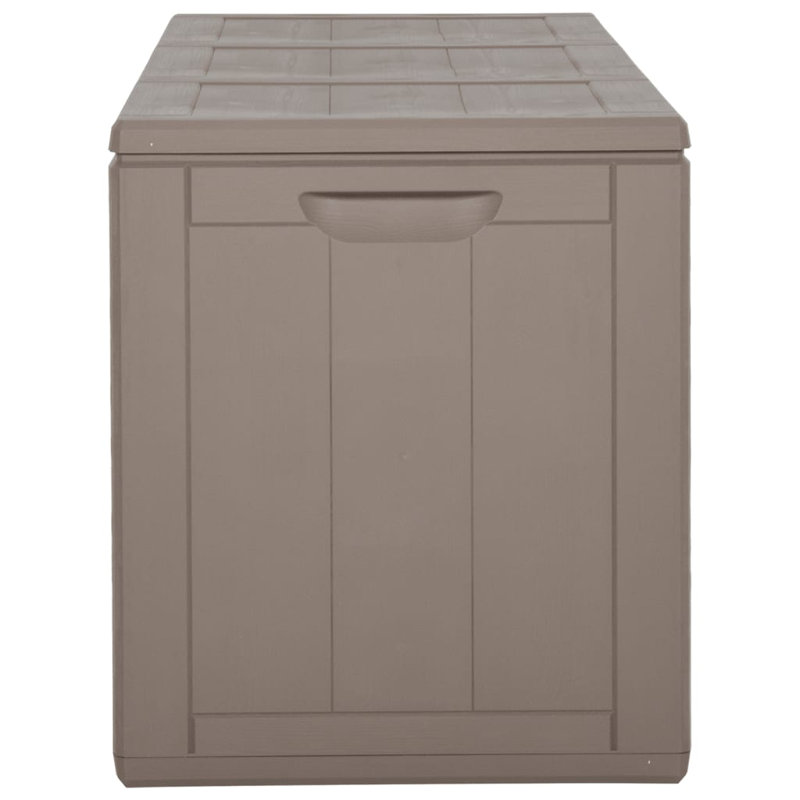 17 Stories Kohutka 118.5cm W 100L Wicker Lockable Deck Box, Brown