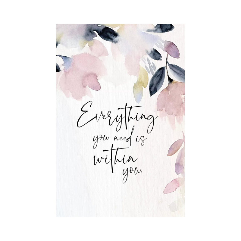 Everything You Need by Stephanie Ryan - Print on Canvas, 45.72cm H x 30.48cm W x 1.91cm D, Wrapped Canvas