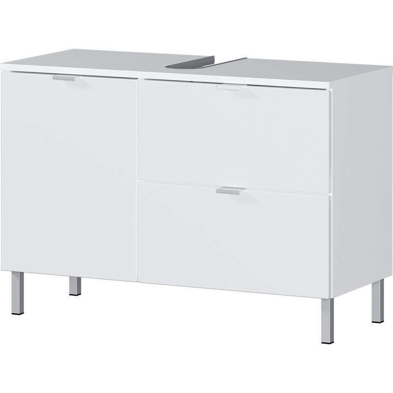 Midgett 80cm Single Bathroom Vanity Base Only, White