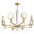 Leighton 8-Light Chandelier in Warm Brass