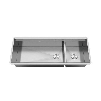 Évier de cuisine tout-en-un à double cuve encastrable 48 po x 19 po Workstation