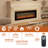 Rayva Front-Venting Recessed and Wall-Mounted Electric Fireplace-509858907