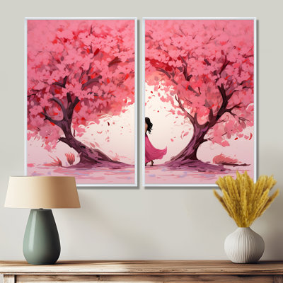 Couple Love Under The Tree II - Art mural traditionnel noir