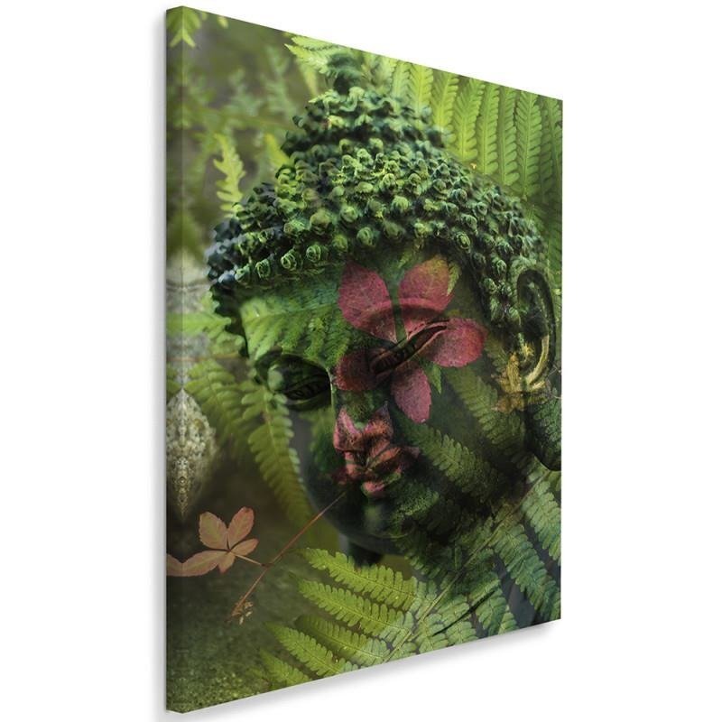 Leinwandbild Buddha Ferns